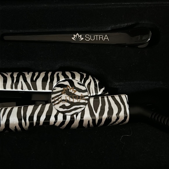 NIB Sutra Professional Magnetic Plates Hair Straightener in Limited Zebra Print - Picture 2 of 12